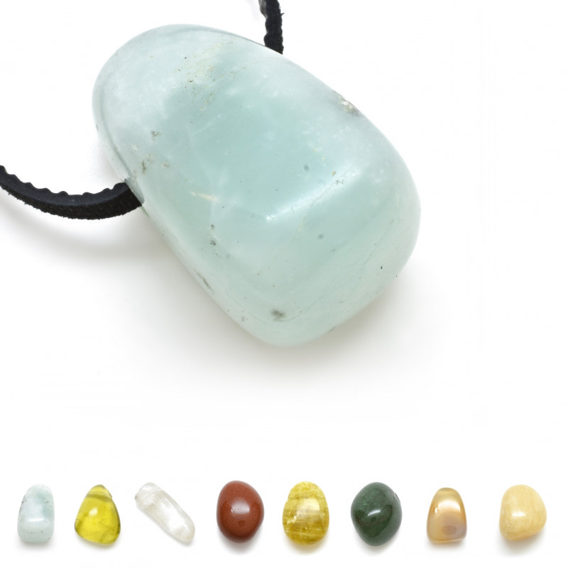 Vrtané minerály, přívěsek na krk